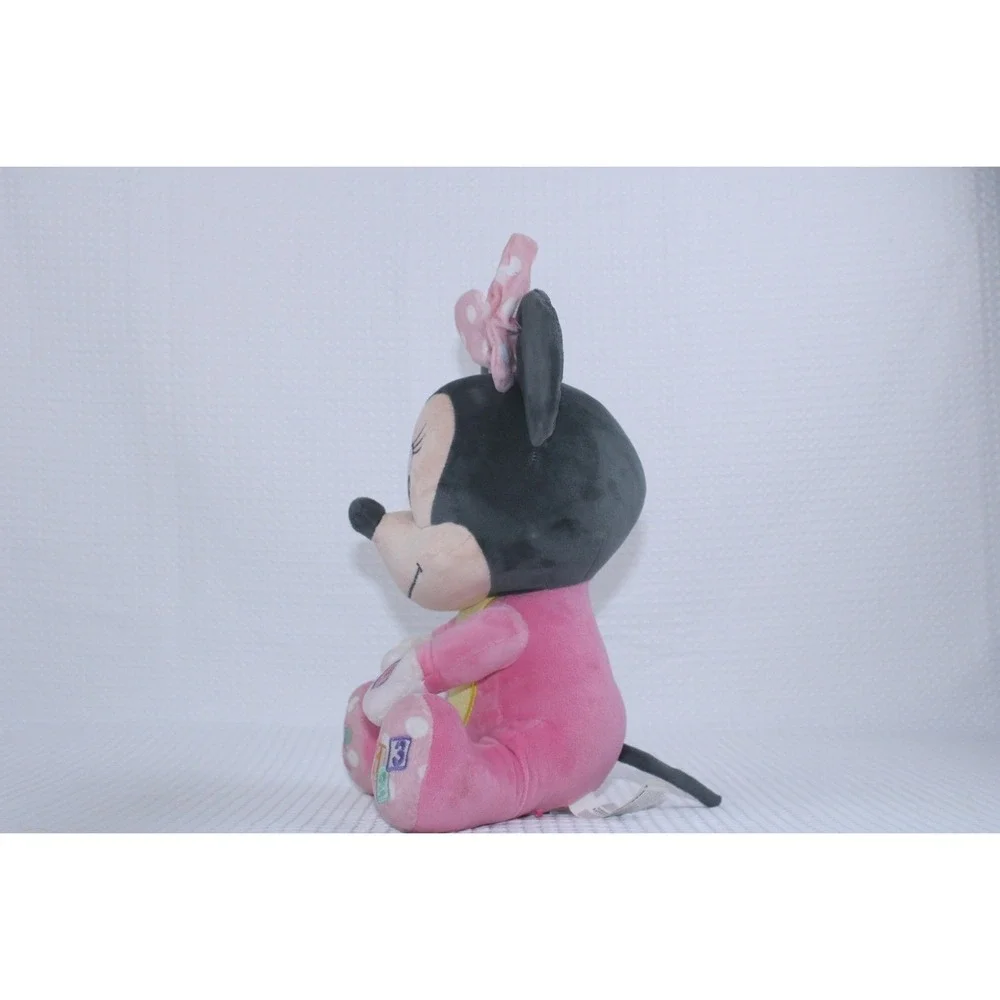 Disney Minnie Mouse Baby Learning Plush Toy Pink‎ Pajamas Shapes 12